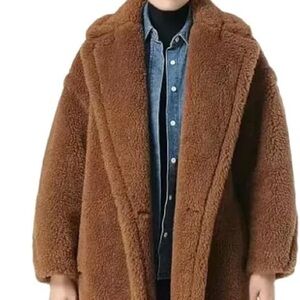 SOLD - H&M Warm Brown Teddy Jacket